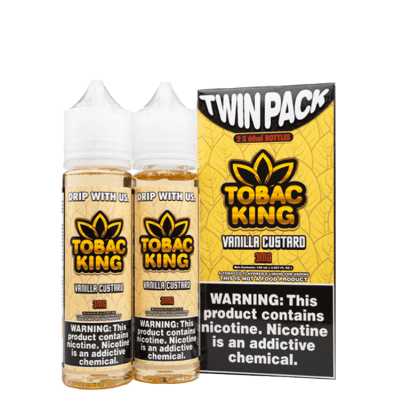 Tobac King Vanilla Custard (2 x 60ml)