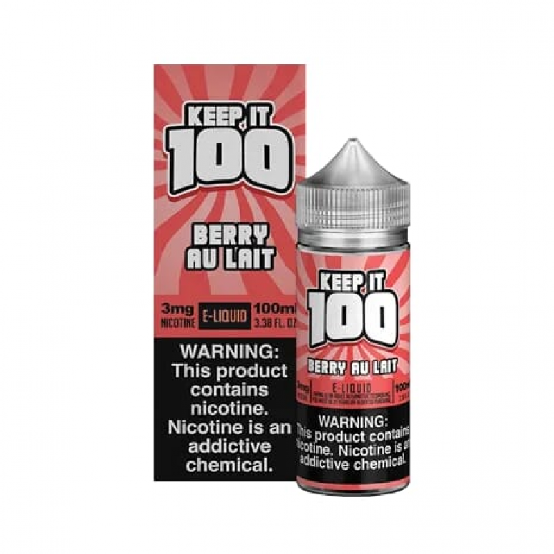 Keep It 100 Berry Au Lait (Strawberry Milk) 100ml