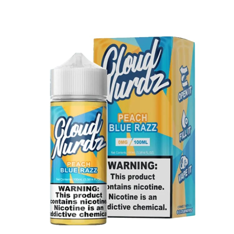 Cloud Nurdz Peach Blue Razz 100ml